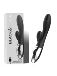 BLACK&SILVER - KALEB VIBRADOR RABBIT SILICON MILTI FUNCION