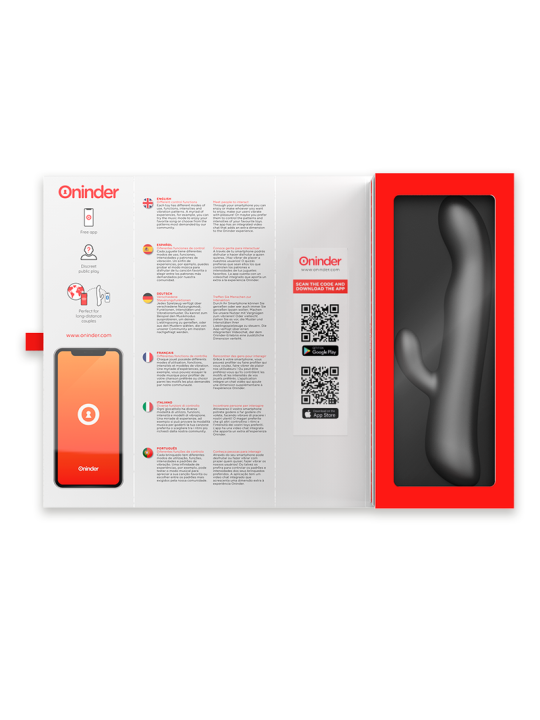 ONINDER - OSLO VIBRACIÓN & ROTACIÓN NEGRO - APP GRATUITA