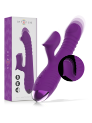 INTENSE - IGGY VIBRADOR MULTIFUNCIÓN RECARGABLE UP & DOWN CON ESTIMULADOR DE CLITORIS MORADO