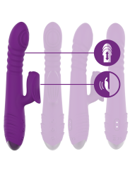 INTENSE - IGGY VIBRADOR MULTIFUNCIÓN RECARGABLE UP & DOWN CON ESTIMULADOR DE CLITORIS MORADO