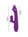 INTENSE - IGGY VIBRADOR MULTIFUNCIÓN RECARGABLE UP & DOWN CON ESTIMULADOR DE CLITORIS MORADO