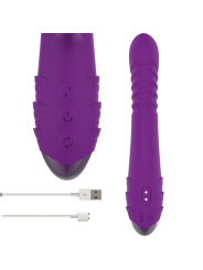 INTENSE - IGGY VIBRADOR MULTIFUNCIÓN RECARGABLE UP & DOWN CON ESTIMULADOR DE CLITORIS MORADO