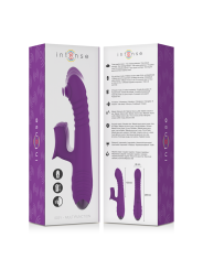 INTENSE - IGGY VIBRADOR MULTIFUNCIÓN RECARGABLE UP & DOWN CON ESTIMULADOR DE CLITORIS MORADO