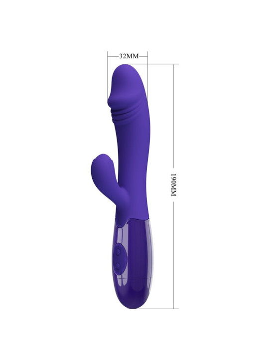 PRETTY LOVE - SNAPPY YOUTH VIBRADOR & ESTIMULADOR PUNTOG VIOLETA