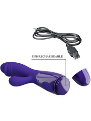 PRETTY LOVE - SNAPPY YOUTH VIBRADOR & ESTIMULADOR PUNTOG VIOLETA