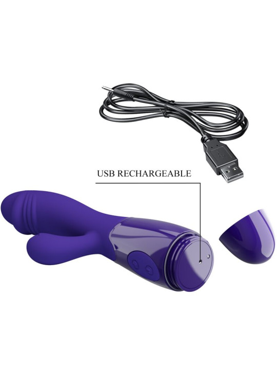 PRETTY LOVE - SNAPPY YOUTH VIBRADOR & ESTIMULADOR PUNTOG VIOLETA