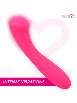 MORESSA - CELSO MASAJEADOR DUO PUNTO G Y SUERO PELVICO PREMIUM SILICONE RECARGABLE