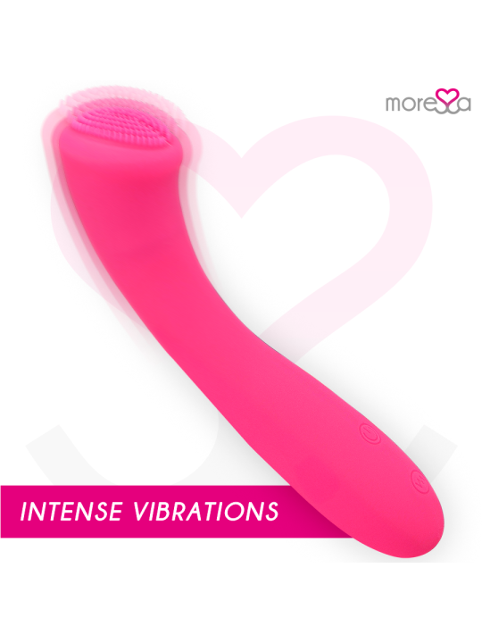 MORESSA - CELSO MASAJEADOR DUO PUNTO G Y SUERO PELVICO PREMIUM SILICONE RECARGABLE