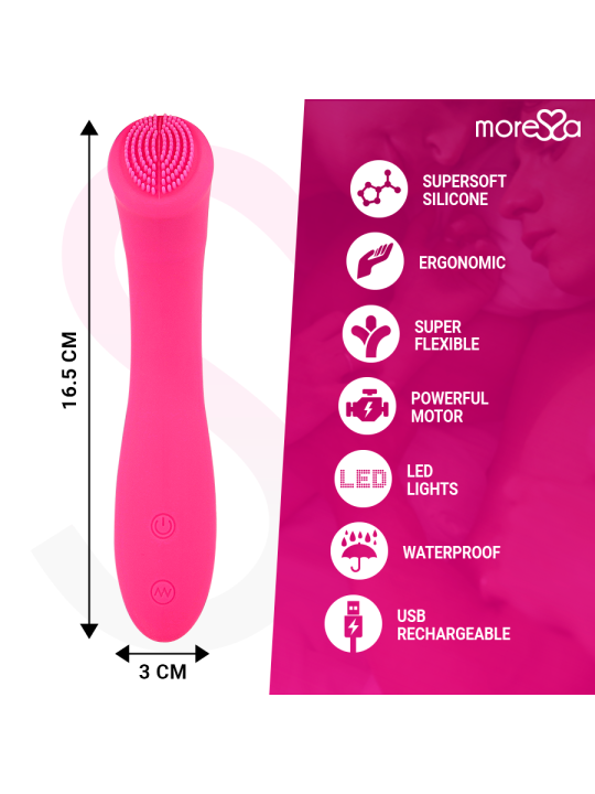 MORESSA - CELSO MASAJEADOR DUO PUNTO G Y SUERO PELVICO PREMIUM SILICONE RECARGABLE