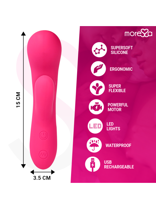 MORESSA - JERRY CLIP VIBRADOR PUNTO G Y CLITORIS PREMIUM SILICONE RECARGABLE