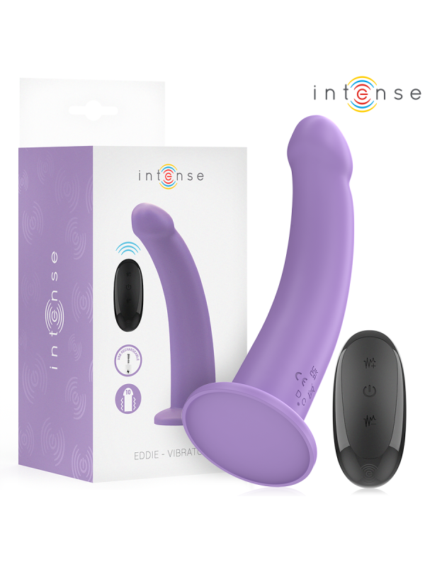 INTENSE - EDDIE VIBRADOR 17,5 CM 10 VIBRACIONES MORADO CONTROL REMOTO