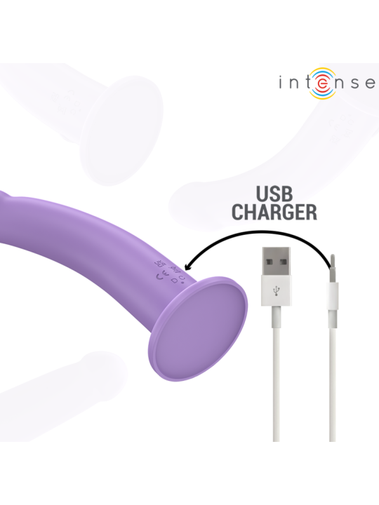 INTENSE - EDDIE VIBRADOR 17,5 CM 10 VIBRACIONES MORADO CONTROL REMOTO