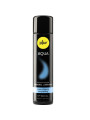 Frasco de 100 ml de lubricante de base agua pjur Aqua, botella negra con logotipo amarillo