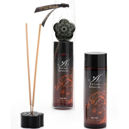 Extase Sensual: aceite de masaje efecto calor chocolate
