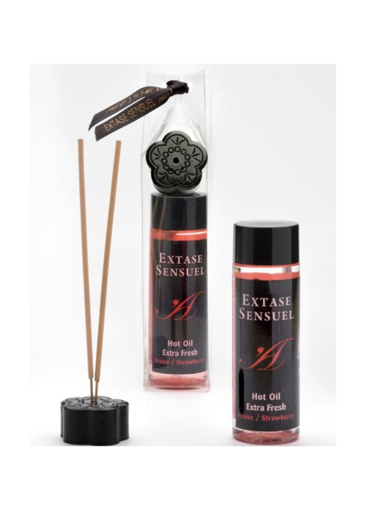 EXTASE SENSUAL - ACEITE MASAJE EFECTO EXTRA FRESH FRESA
