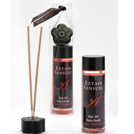 EXTASE SENSUAL - ACEITE MASAJE EFECTO EXTRA FRESH FRESA