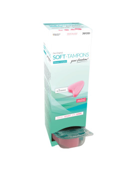 Caja dispensadora de 10 Joydivision Soft-Tampons mini con blísteres individuales