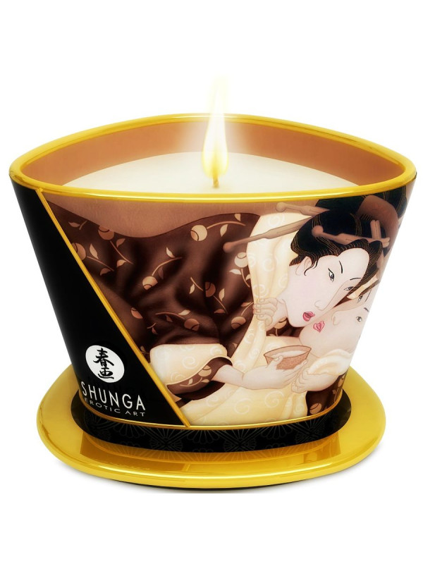 SHUNGA - MINI CARESS BY CANDELIGHT VELA MASAJE CHOCOLATE