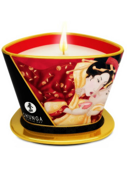 SHUNGA - MINI CARESS BY CANDELIGHT VELA MASAJE FRESAS Y CAVA