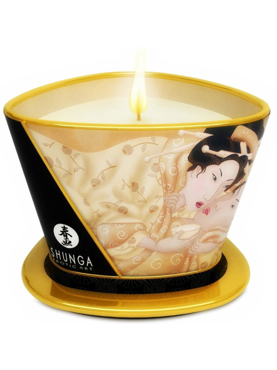 SHUNGA - MINI CARESS BY CANDELIGHT VELA MASAJE VAINILLA