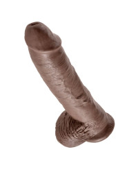 KING COCK - 10 PENE REALÍSTICO MARRÓN 26.5 CM