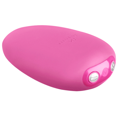 Vibrador de clítoris Je Joue Mimi Soft en fucsia, forma de guijarro con sus tres botones de control