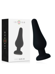 INTENSE - ANAL PLUG PIPO SILICONE NEGRO