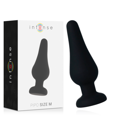 INTENSE - ANAL PLUG PIPO SILICONE NEGRO