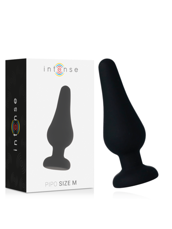 INTENSE - ANAL PLUG PIPO SILICONE NEGRO