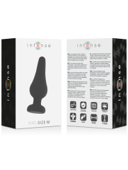 INTENSE - ANAL PLUG PIPO SILICONE NEGRO