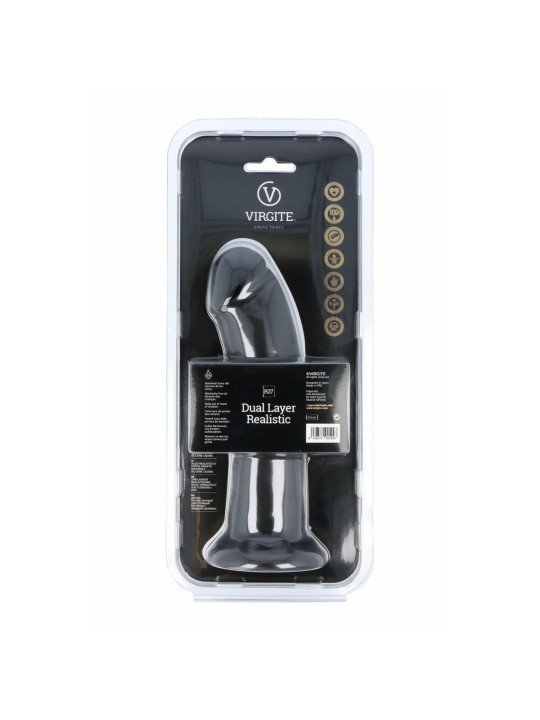 Consolador Realista Virgite R27 Negro 21 cm