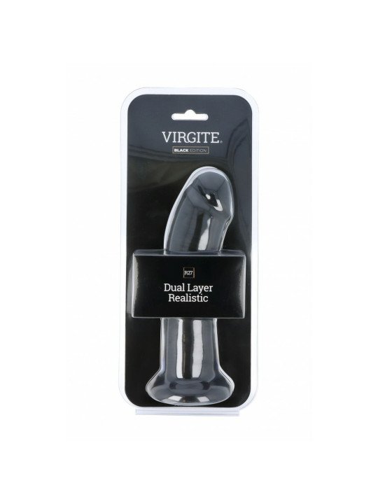 Consolador Realista Virgite R27 Negro 21 cm