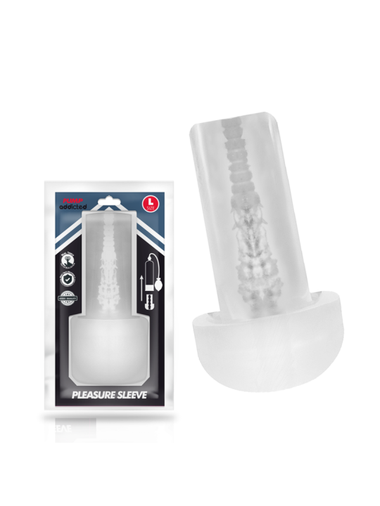 Pump Addicted Pleasure Sleeve: funda transparente talla L