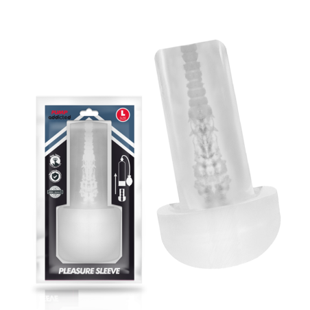 Pump Addicted Pleasure Sleeve: funda transparente talla L