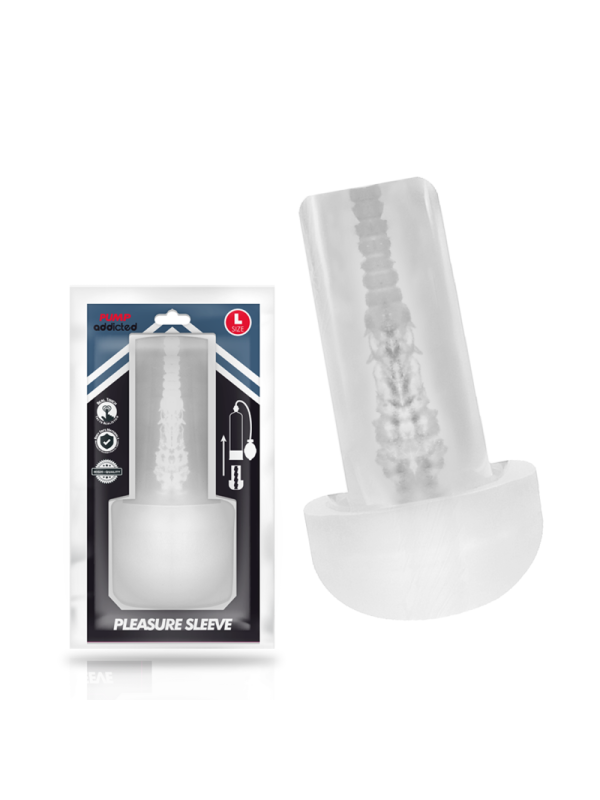 Pump Addicted Pleasure Sleeve: funda transparente talla L