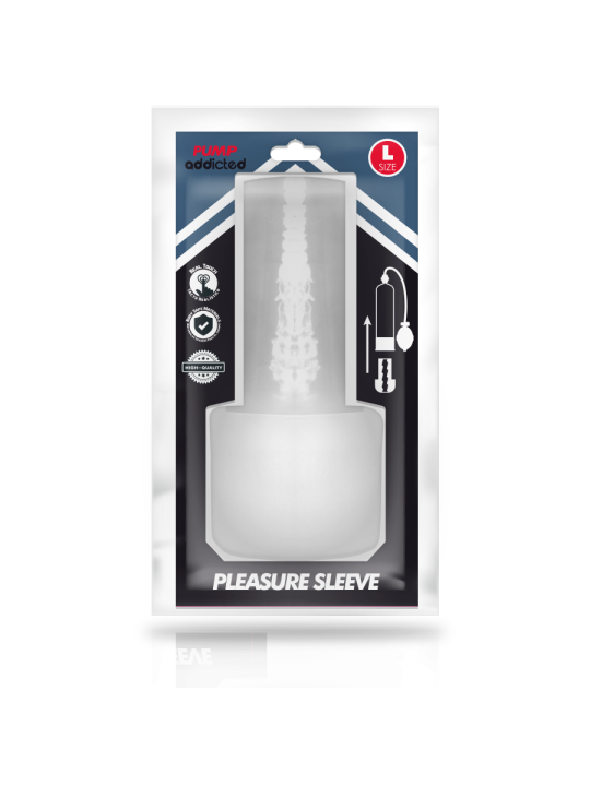 Pump Addicted Pleasure Sleeve: funda transparente talla L