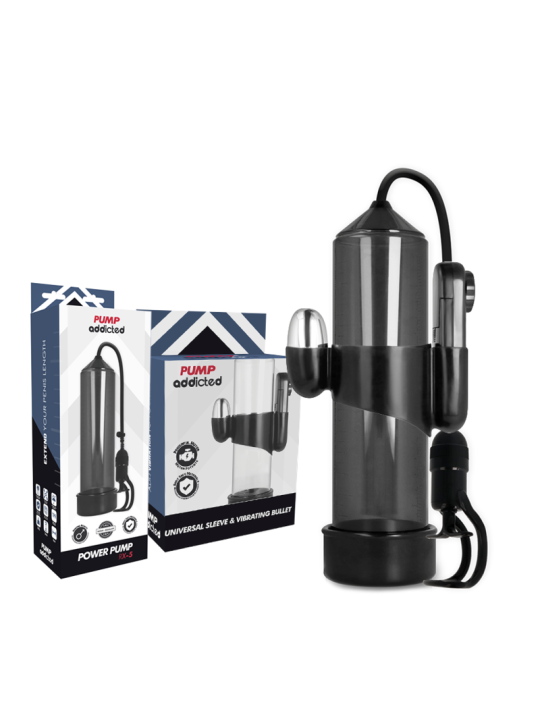 PUMP ADDICTED - BOMBA ERECCIÓN RX5 CON VIBRADOR