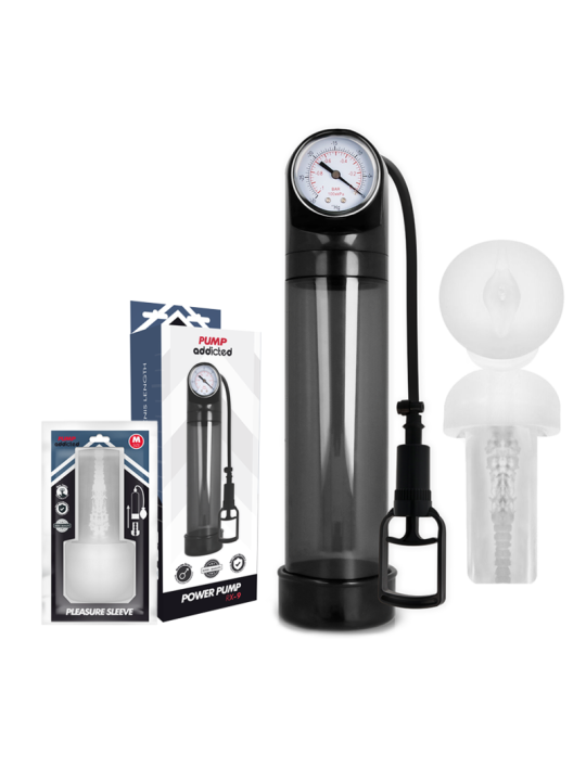 PUMP ADDICTED - BOMBA ERECCIÓN RX9 CON MASTURBADOR