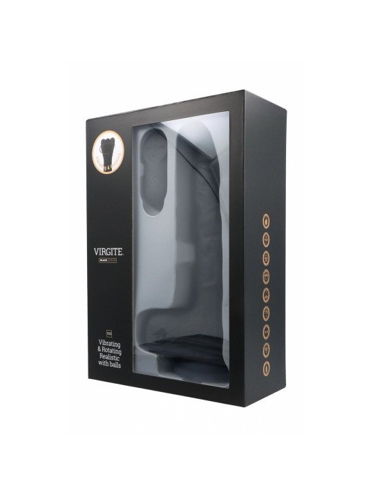 Consolador Realista Virgite R10 Negro 21 cm