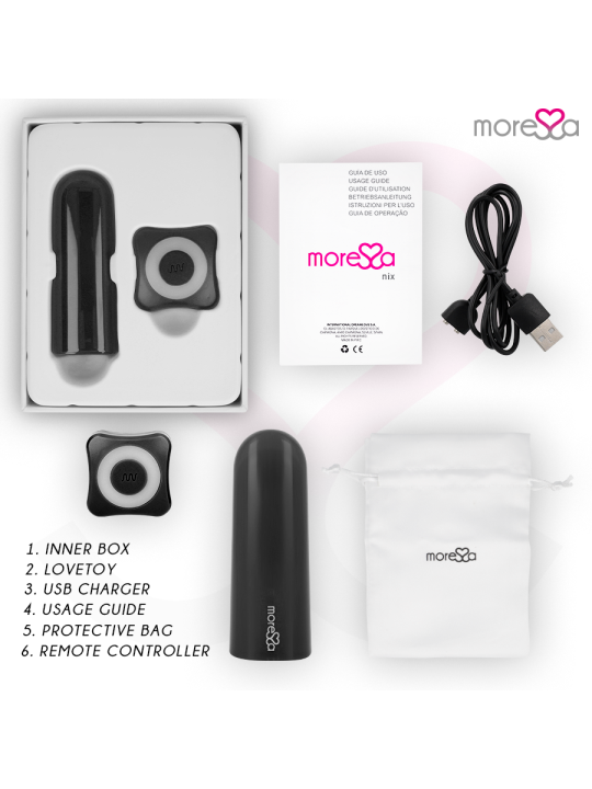 MORESSA - NIX POTENTE VIBRADOR MULTI JUEGOS CONTROL REMOTO