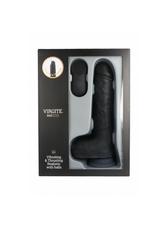 Consolador Realista Virgite R13 Negro 20 cm