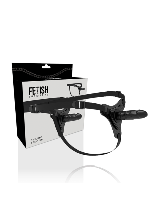 FETISH SUBMISSIVE HARNESS - SILICONA NEGRO REALISTIC