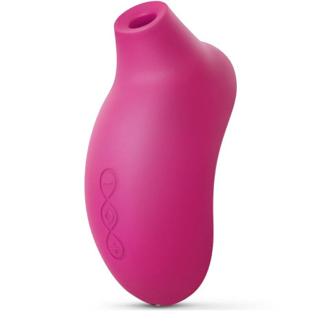Succionador de clítoris LELO Sona 2 en color fucsia, con boquilla y tres botones