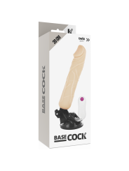 BASECOCK - VIBRADOR REALÍSTICO CONTROL REMOTO 20 CM -O- 4 CM