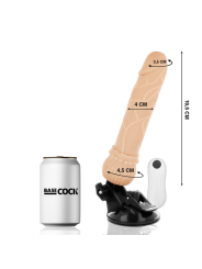 BASECOCK - VIBRADOR REALÍSTICO CONTROL REMOTO 19.5 CM -O- 4 CM