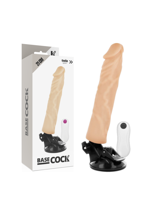 BASECOCK - VIBRADOR REALÍSTICO CONTROL REMOTO 21 CM -O- 4 CM