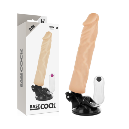 BASECOCK - VIBRADOR REALÍSTICO CONTROL REMOTO 21 CM -O- 4 CM