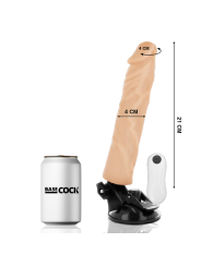 BASECOCK - VIBRADOR REALÍSTICO CONTROL REMOTO 21 CM -O- 4 CM