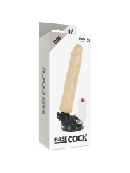 BASECOCK - VIBRADOR REALÍSTICO CONTROL REMOTO 21 CM -O- 4 CM