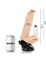 BASECOCK - VIBRADOR REALÍSTICO ARTICULABLE CONTROL REMOTO 21 CM -O- 5 CM